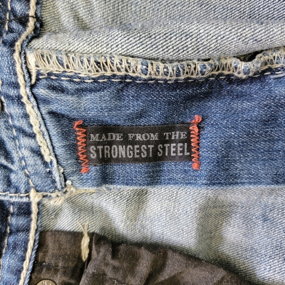 TK Axel Treadwell Relaxed Straight Denim Jeans Mens 32 X 34 - Picture 9 of 15